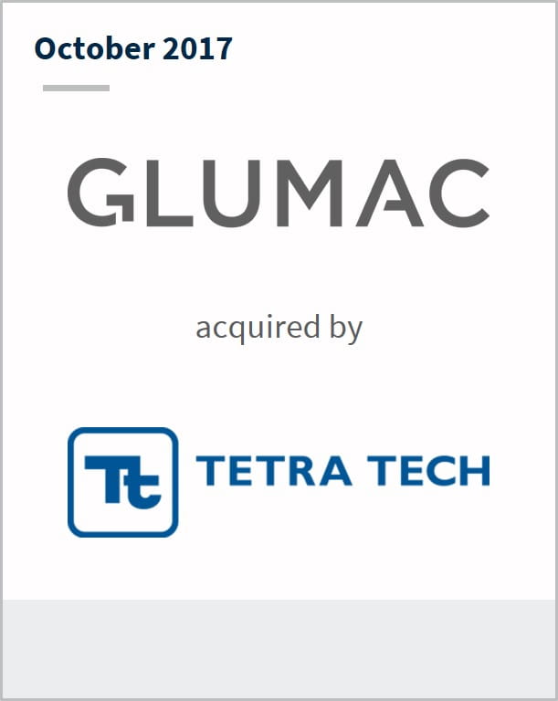 October 2017 Glumac has been acquired by Tetra Tech