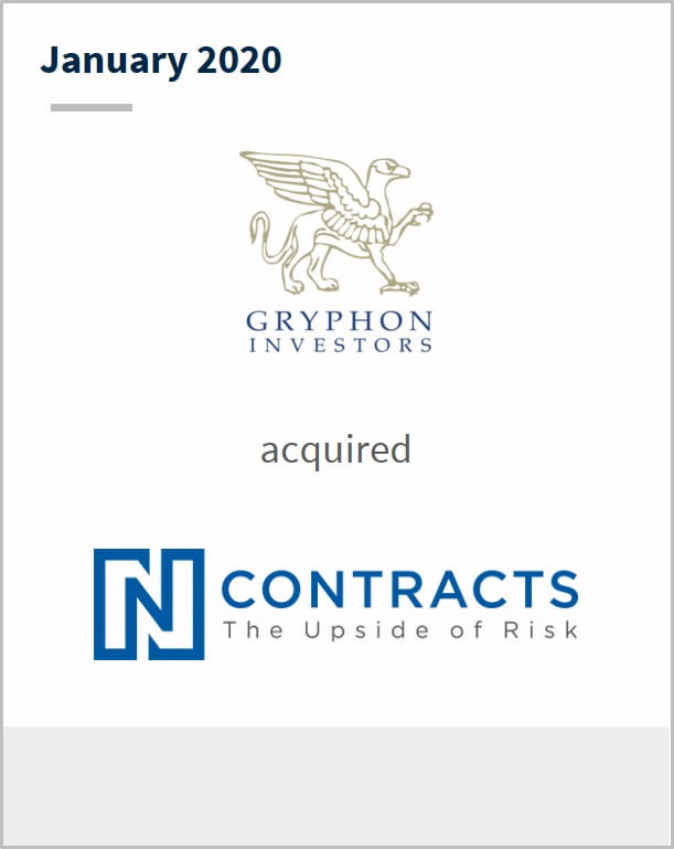 January 2020 Gryphon Investors has acquired Ncontracts 
